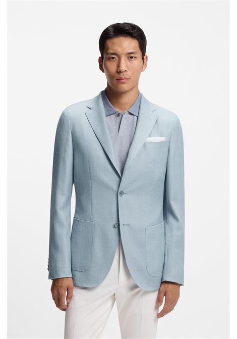 BOSS L-Heston-LP Slim-Fit Virgin Wool, Silk, and Linen Blazer BOSS |  | 5055553846100461