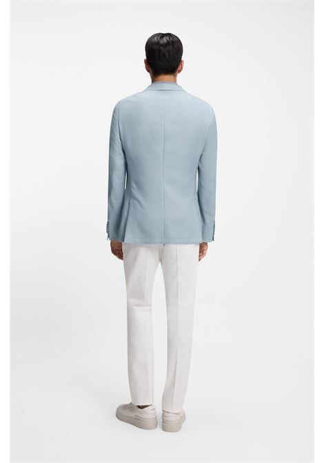 BOSS L-Heston-LP Slim-Fit Virgin Wool, Silk, and Linen Blazer BOSS |  | 5055553846100461