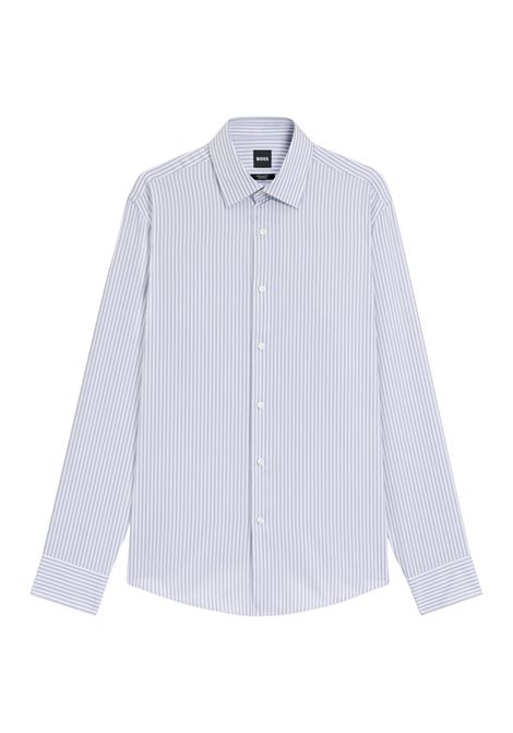 BOSS regular-fit shirt in striped easy-iron cotton satin H-JOE-K-C1-261 BOSS |  | 5055571253100531