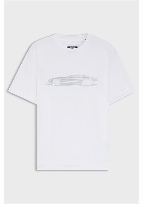 T-shirt BOSS x ASTON MARTIN C-Taut 242_AM in cotone mercerizzato con grafica auto BOSS | JERSEY | 5055582810000100