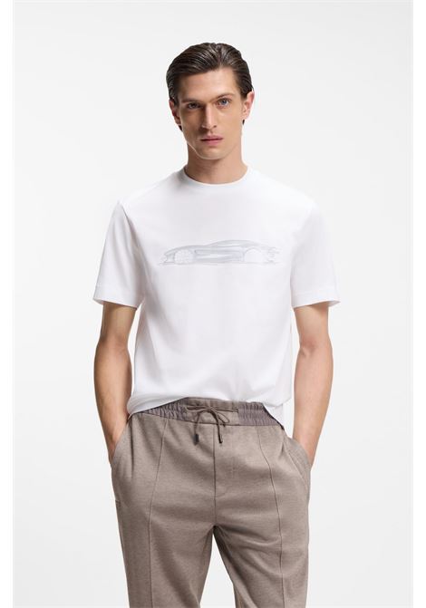 T-shirt BOSS x ASTON MARTIN C-Taut 242_AM in cotone mercerizzato con grafica auto BOSS | JERSEY | 5055582810000100