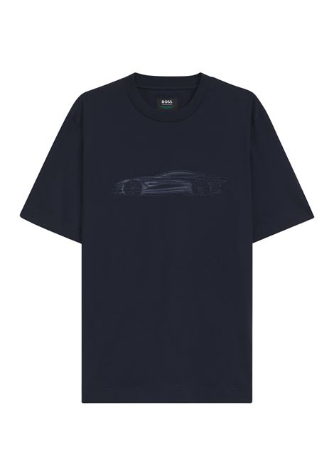 T-shirt BOSS x ASTON MARTIN C-Taut 242_AM in cotone mercerizzato con grafica auto BOSS | JERSEY | 5055582840400404