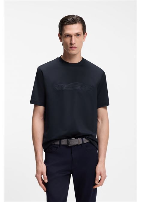T-shirt BOSS x ASTON MARTIN C-Taut 242_AM in cotone mercerizzato con grafica auto BOSS | JERSEY | 5055582840400404