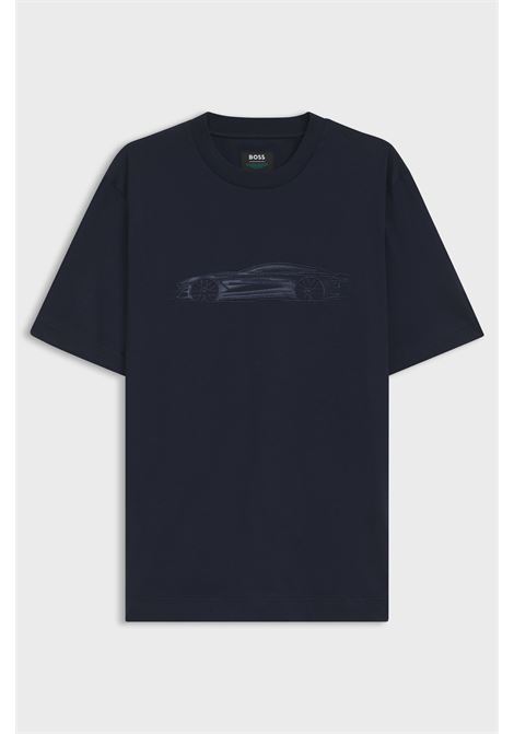 T-shirt BOSS x ASTON MARTIN C-Taut 242_AM in cotone mercerizzato con grafica auto BOSS | JERSEY | 5055582840400404