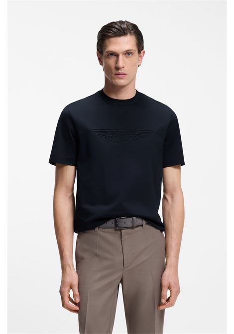 T-shirt BOSS x ASTON MARTIN C-Thompson 243_AM in cotone mercerizzato con dettaglio ad ala BOSS | JERSEY | 5055584340400404