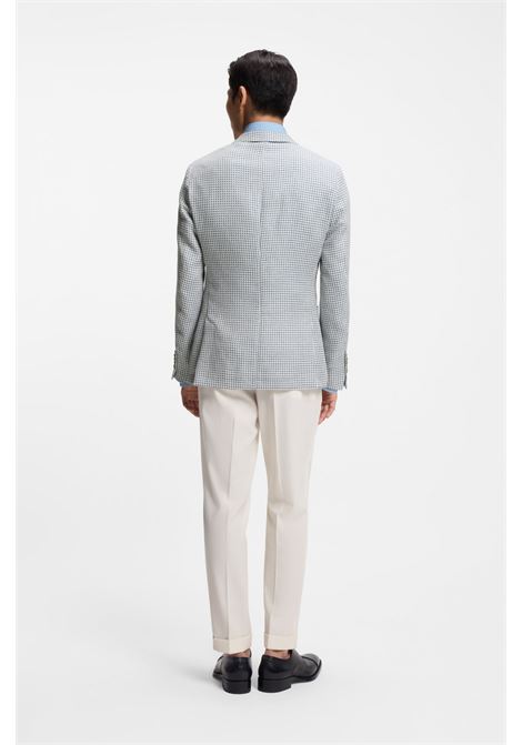 BOSS L-Heston Slim-Fit Silk, Linen, and Cotton Blend Blazer BOSS |  | 5055592146100461