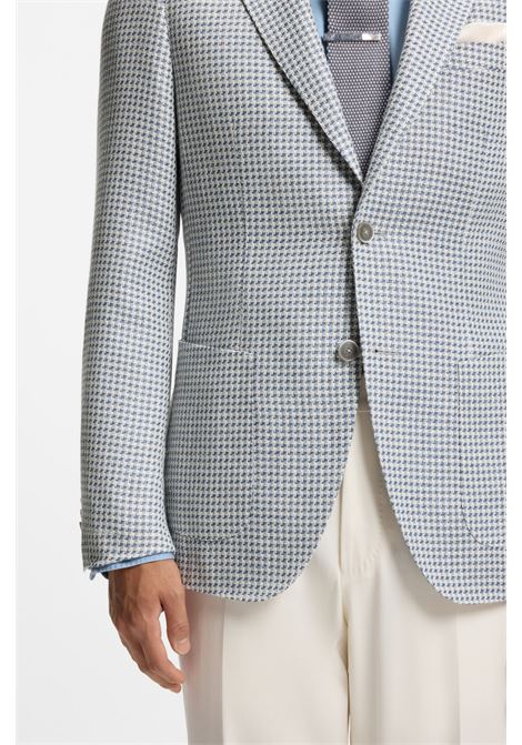 BOSS L-Heston Slim-Fit Silk, Linen, and Cotton Blend Blazer BOSS |  | 5055592146100461