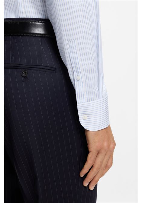 BOSS slim-fit shirt in striped easy-iron stretch cotton H-HANK-SP-C1-261 BOSS |  | 5055637745000450