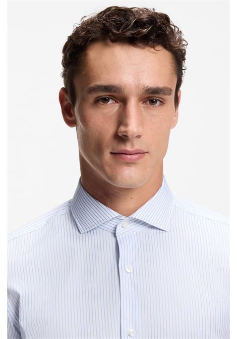 BOSS slim-fit shirt in striped easy-iron stretch cotton H-HANK-SP-C1-261 BOSS |  | 5055637745000450