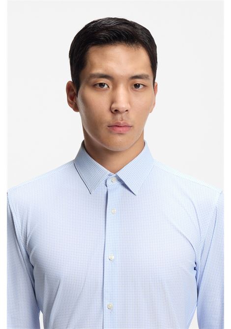 BOSS slim-fit shirt in printed performance-stretch jersey P-HANK-S-K-261 BOSS |  | 5055669245000450