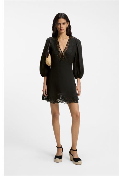 Vestito dalla linea svasata con dettagli ricamati BOSS | Abiti | 50556737001