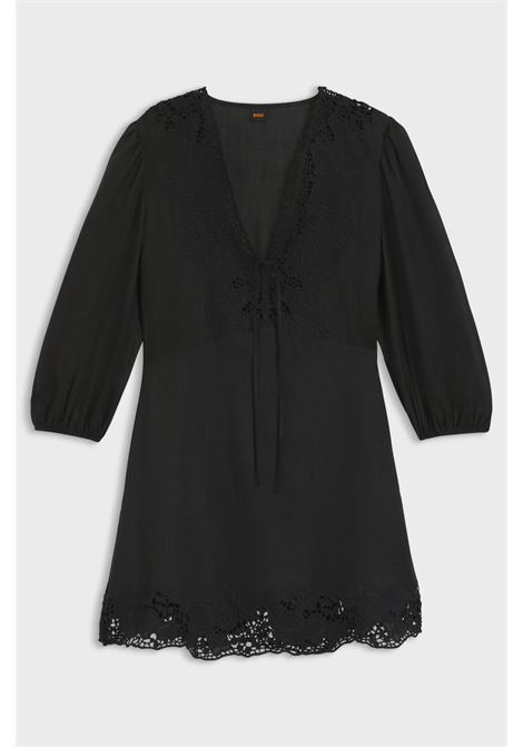 Vestito dalla linea svasata con dettagli ricamati BOSS | Abiti | 50556737001