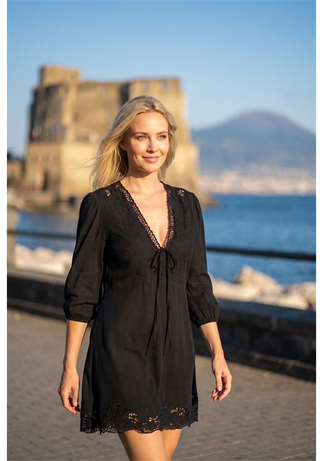 Vestito dalla linea svasata con dettagli ricamati BOSS | Abiti | 50556737001