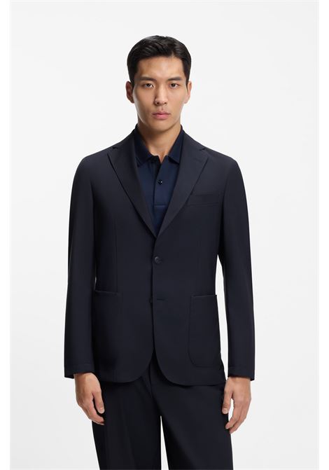 BOSS P-Hanry Slim-Fit Washable Wool-Blend Blazer BOSS |  | 5055675740400404
