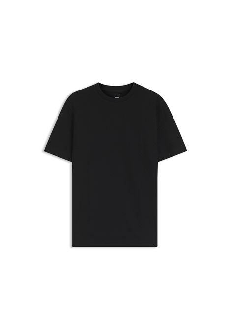 T-shirt Regular Fit BOSS in Cotone Mercerizzato con Monogramma Jacquard BOSS | JERSEY | 5055739500100001
