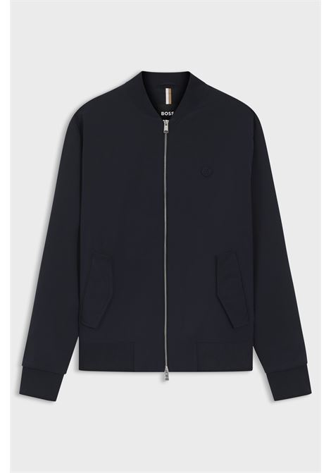 Felpa BOSS C-Skiles 98 in cotone mercerizzato con zip e monogramma Double B BOSS | JERSEY | 5055785340400404