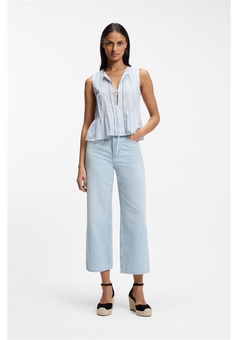 Jeans straight fit in denim blu BOSS | JEANS | 50558703433