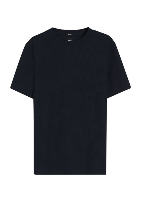 T-shirt Regular Fit BOSS H-Thompson 237 in Cotone con Motivo Geometrico BOSS | JERSEY | 5055967740400404