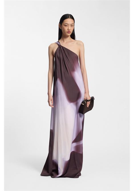 BOSS Dantea one-shoulder floral-print dress with scarf detail BOSS |  | 50560086990