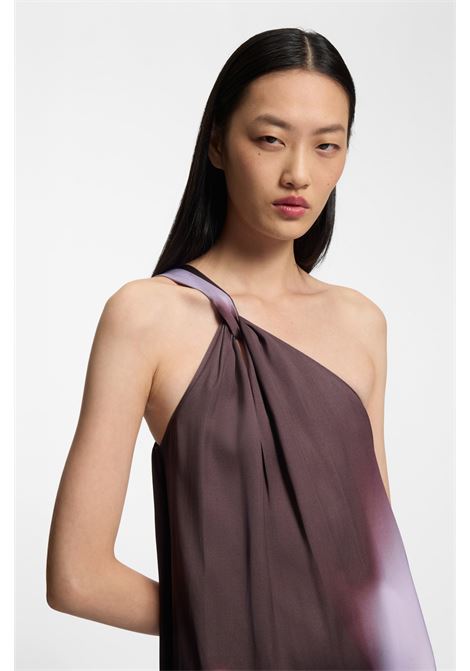 BOSS Dantea one-shoulder floral-print dress with scarf detail BOSS |  | 50560086990