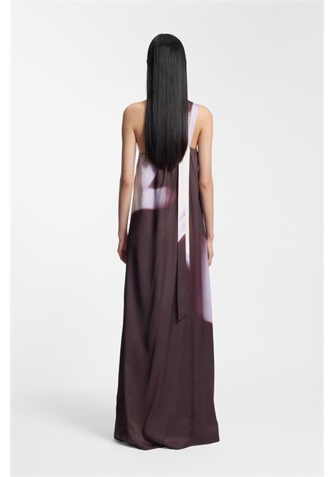 BOSS Dantea one-shoulder floral-print dress with scarf detail BOSS |  | 50560086990