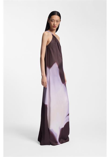 BOSS Dantea one-shoulder floral-print dress with scarf detail BOSS |  | 50560086990