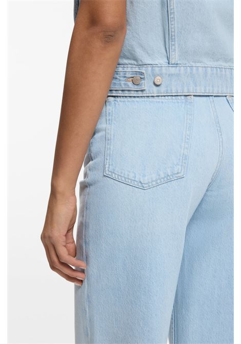 Gilet regular fit in denim marmorizzato blu BOSS | JEANS | 50561036433