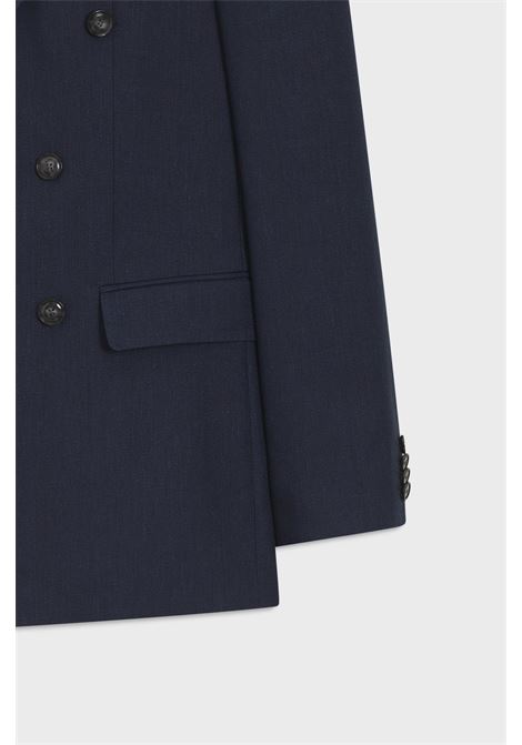 Abito Due Pezzi Slim Fit Doppiopetto H-Huge in Lino a Righe e Lana BOSS | Abiti | 5056183040400404