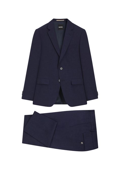 BOSS abito due pezzi slim fit in tessuto con micromotivo H-Huge-2Pcs-253 BOSS | ABITI | 5056183440400404