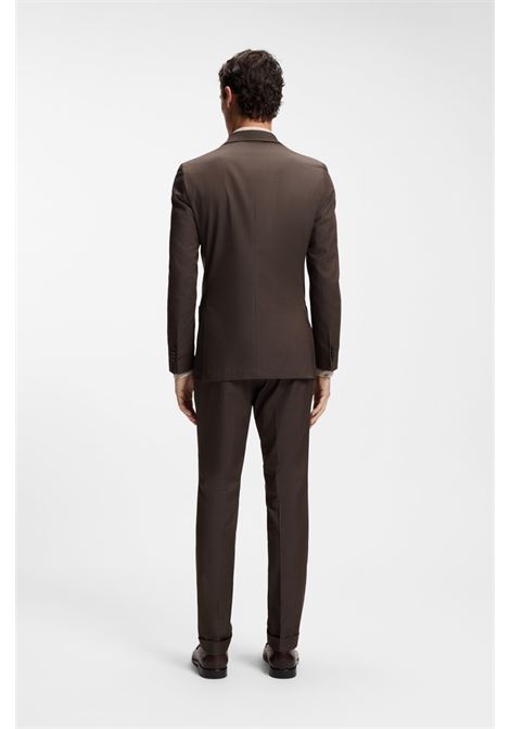 BOSS abito due pezzi slim fit in cotone elasticizzato con micromotivo C-Huge-2Pcs-DB-262 BOSS | ABITI | 5056184820700207