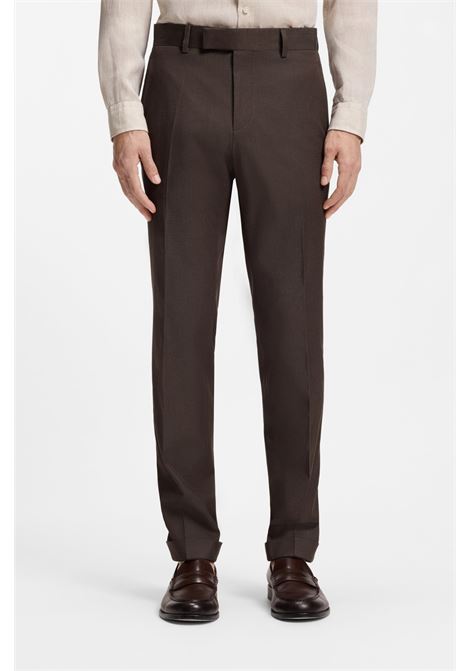 BOSS abito due pezzi slim fit in cotone elasticizzato con micromotivo C-Huge-2Pcs-DB-262 BOSS | ABITI | 5056184820700207