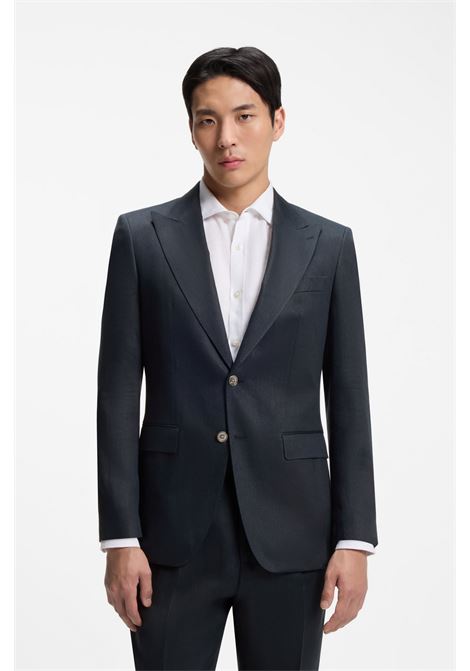 BOSS H-Hutson-Peak Slim-Fit Linen Twill Jacket BOSS |  | 5056185740200402