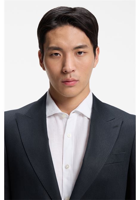 BOSS H-Hutson-Peak Slim-Fit Linen Twill Jacket BOSS |  | 5056185740200402