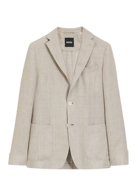 BOSS C-Hanry Slim-Fit Micro-Pattern Linen-Blend Blazer BOSS |  | 5056190206800068