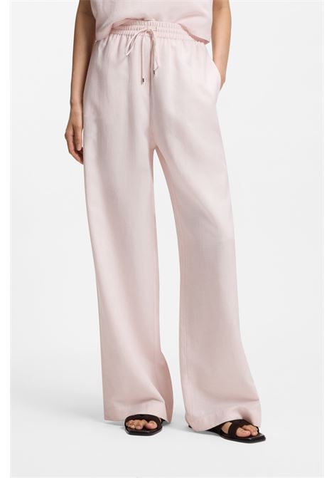 Pantaloni a gamba larga con elastico in vita BOSS | Pantaloni | 50562213680