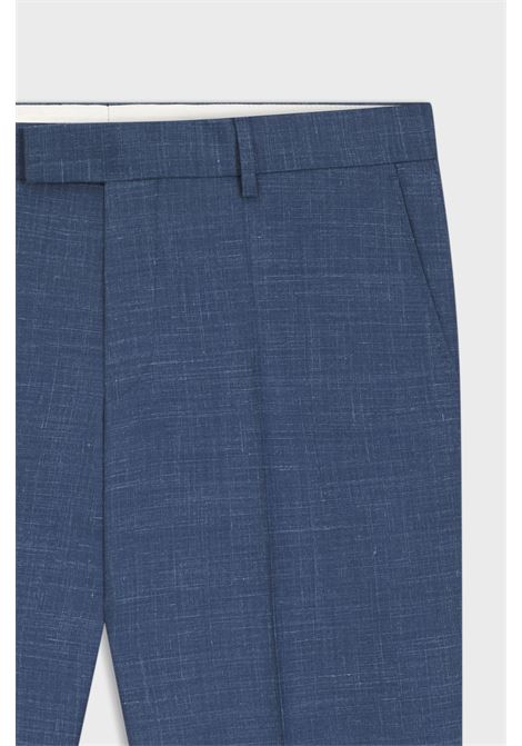BOSS pantaloni abito slim fit in mohair, seta e lino H-Genius-B1-262 BOSS | PANTALONI | 5056260546600466
