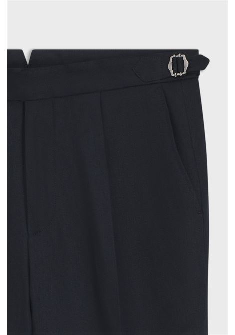 BOSS pantaloni relaxed fit in lino con pieghe frontali H-Perino-PL-DTL-262 BOSS | PANTALONI | 5056323140200402