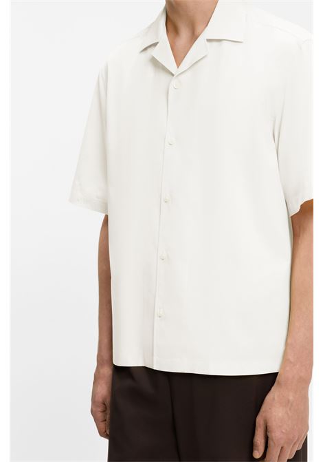 Camicia BOSS BY BECKHAM Relaxed Fit in Lyocell Seta e Cotone H-CESAR BOSS | CAMICIE | 5056444792000920