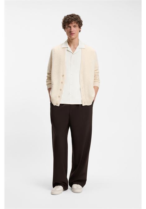 Camicia BOSS BY BECKHAM Relaxed Fit in Lyocell Seta e Cotone H-CESAR BOSS | CAMICIE | 5056444792000920