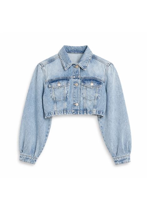 Cycle Minny cropped trucker jacket in rigid pure cotton sky blue denim CYCLE |  | 362JI0181