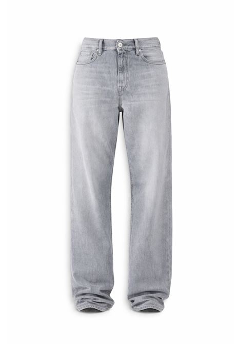 Cycle Mila straight fit low-rise jeans in light grey soft touch denim with bleach wash Made in Italy CYCLE |  | 362P51706