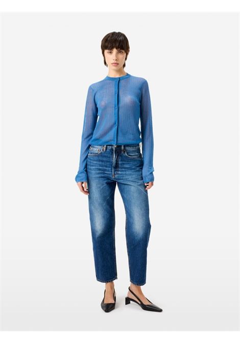 Cycle Bella mom fit mid-rise jeans in rigid indigo denim 12.75 oz with vintage wash and recycled cotton CYCLE |  | 362P54407