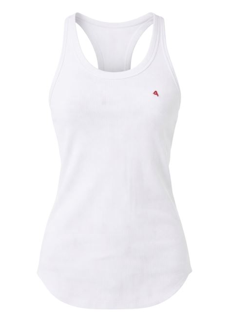 Cycle America ribbed tank top in pure cotton jersey with racer back and plated logo CYCLE |  | CC332MS0101