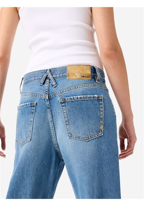 Cycle Mila straight fit low-rise jeans in rigid navy blue denim with vintage wash and recycled cotton CYCLE |  | CC452P52507