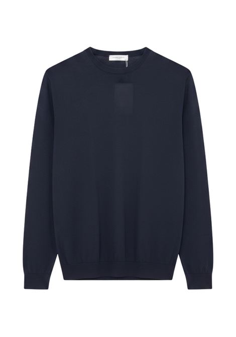Maglia Girocollo in Dry Cotton Blu Navy DANIELE FIESOLI | Maglieria | 03030023