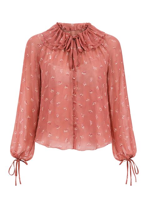 Blusa Des Petits Hauts Velinda Flora in mousseline di viscosa Des Petits Hauts | Bluse | 1E260487FLORA