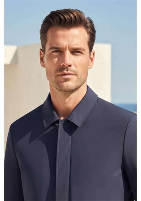 Cappotto Monopetto Tecnico Malbec Torano Navy DUNO | CAPPOTTI | MALBEC800