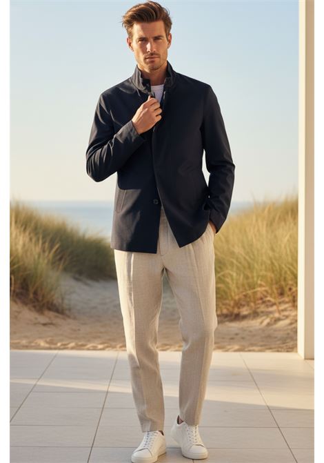 Giacca Solus Zevio in Lana Tecnica Blu Navy DUNO | GIACCHE | SOLUS800