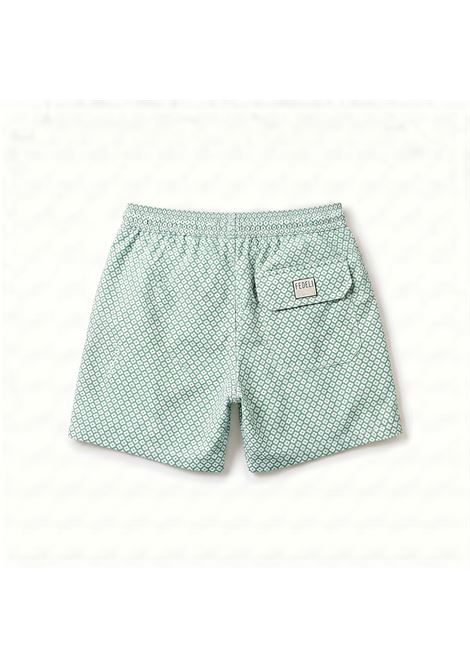 Costume da Bagno Fedeli Uomo Boxer Madeira Airstop Stampa - Verde Chiaro Fantasy FEDELI | Costume | TU000318F202/25
