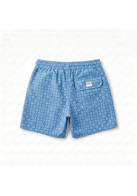 Costume da Bagno Fedeli Uomo Boxer Madeira Airstop Stampa - Blu Chiaro Fantasy FEDELI | Costume | TU000318F203/7A